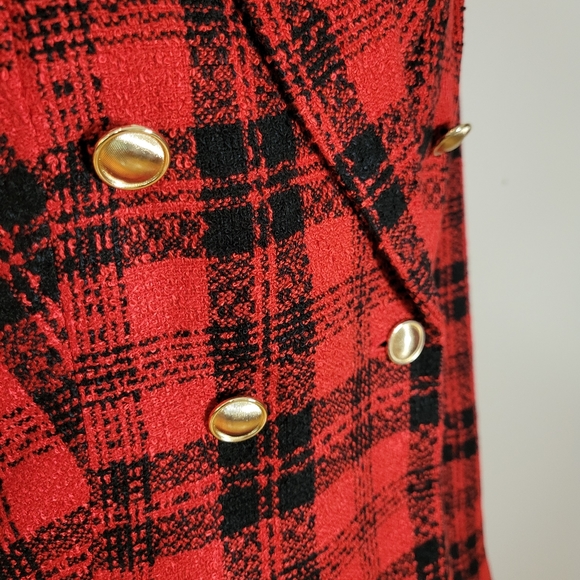 Charter Club Red/Black Blazer - Picture 3 of 6